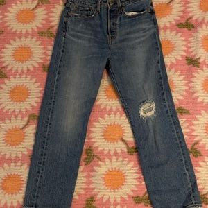 levi’s jeans size 27” straight leg fit!